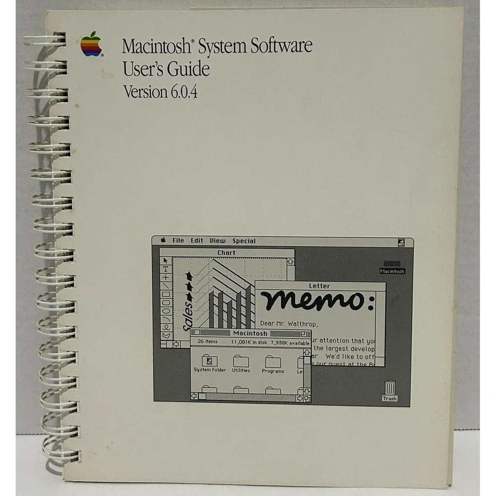 Macintosh System Software User's Guide‎ 1989 Version 6.0.4 Apple Vintage